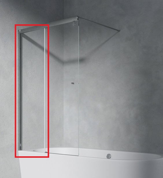 Стационарное стекло для Шторка д/ванны РАЗДВИЖ ЛЕВАЯ 490*525*1500 прозр/хром 6 мм ПЕРЛА AVS Стационарное стекло для Шторка д/ванны РАЗДВИЖ ЛЕВАЯ 490*525*1500 прозр/хром 6 мм ПЕРЛА AVS