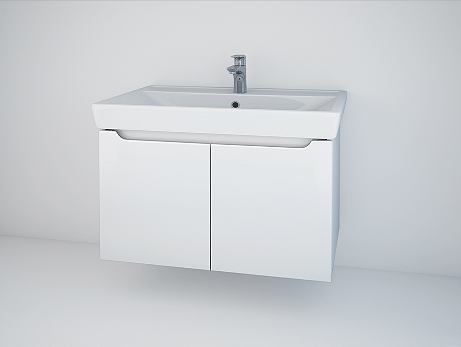 Тумба 800 2дв подвес + Раковина Q Элиза Spectrum Тумба 800 2дв подвес + Раковина Q Элиза Spectrum