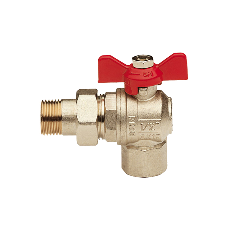 Кран с американкой углов 1" RR 364C Кран с американкой углов 1" RR 364C