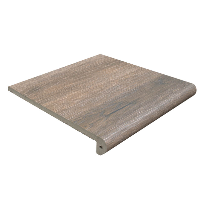 Ступень фронтальная керамическая 40x33 рельефная moka Forest EXAGRES Ступень фронтальная керамическая 40x33 рельефная moka Forest EXAGRES