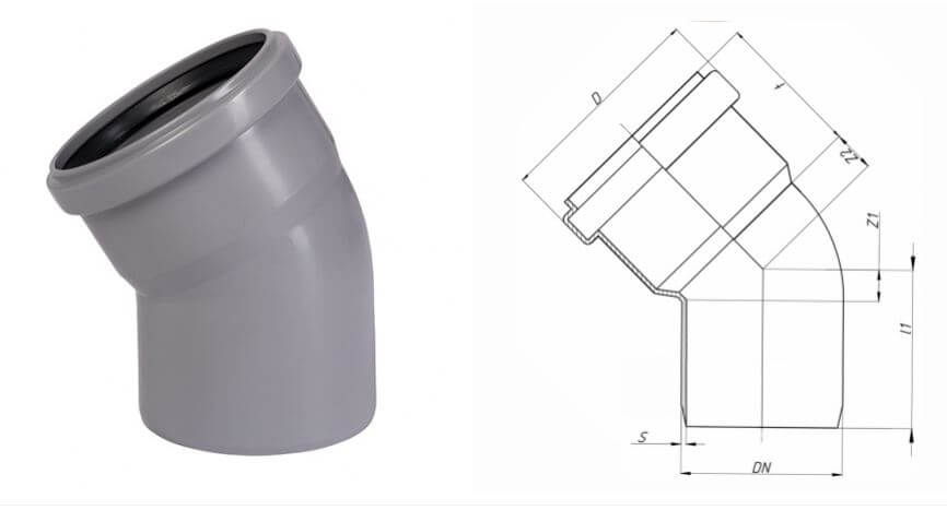 Отвод D50*30° НТВ Отвод D50*30° НТВ