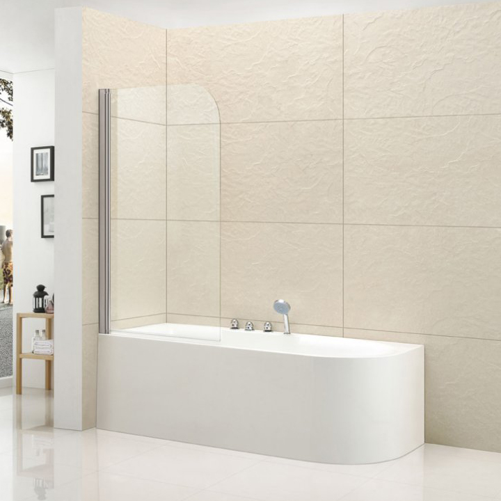 Шторка на ванну Cezares Eco ECO-O-V-1-80/140-C-Cr 80 профиль хром, прозрачное стекло Шторка на ванну Cezares Eco ECO-O-V-1-80/140-C-Cr 80 профиль хром, прозрачное стекло