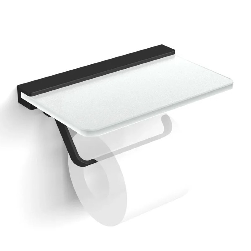 Держатель для туалетной бумаги Langberger Black Edition 32041B-BP черный матовый Держатель для туалетной бумаги Langberger Black Edition 32041B-BP черный матовый