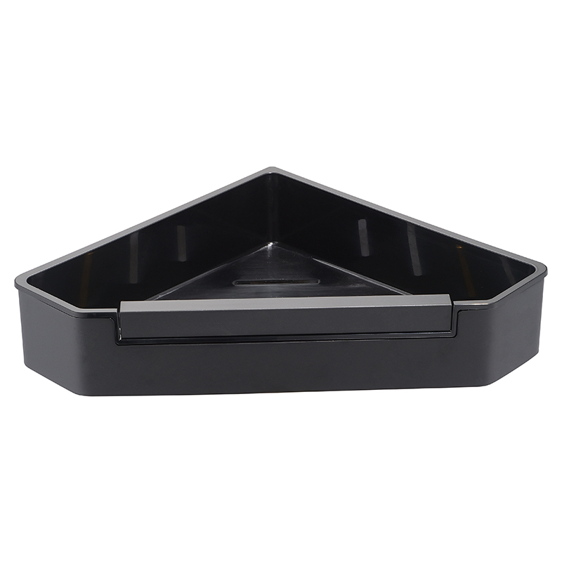 Полка угловая AVS Kori, 20х20 см, черный матовый, с бортиком-скребком Полка угловая AVS Kori, 20х20 см, черный матовый, с бортиком-скребком