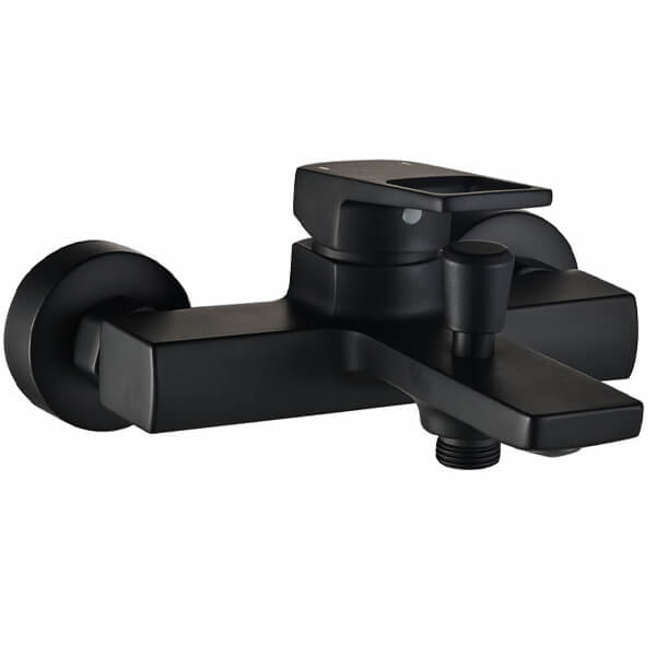 Смеситель для ванны и душа Swedbe Kronos 2030B черный матовый Смеситель для ванны и душа Swedbe Kronos 2030B черный матовый