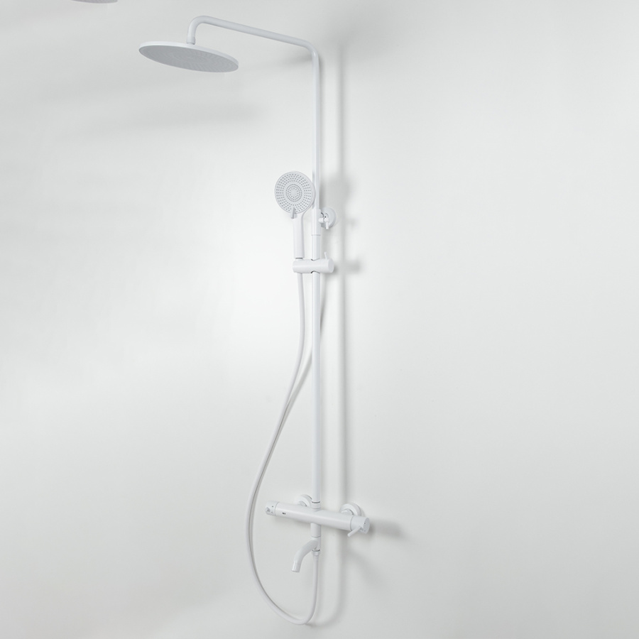 Душевая стойка AVS Slimmer белый матовый Душевая стойка AVS Slimmer белый матовый