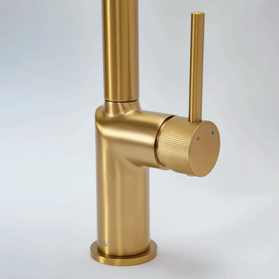 Смеситель для кухни AVS Pulse брашированное золото