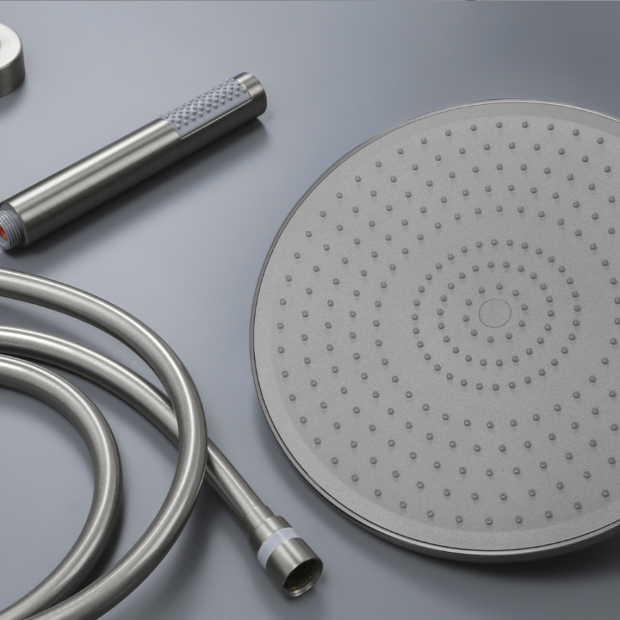 Душевая стойка AVS Slimmer оружейная сталь