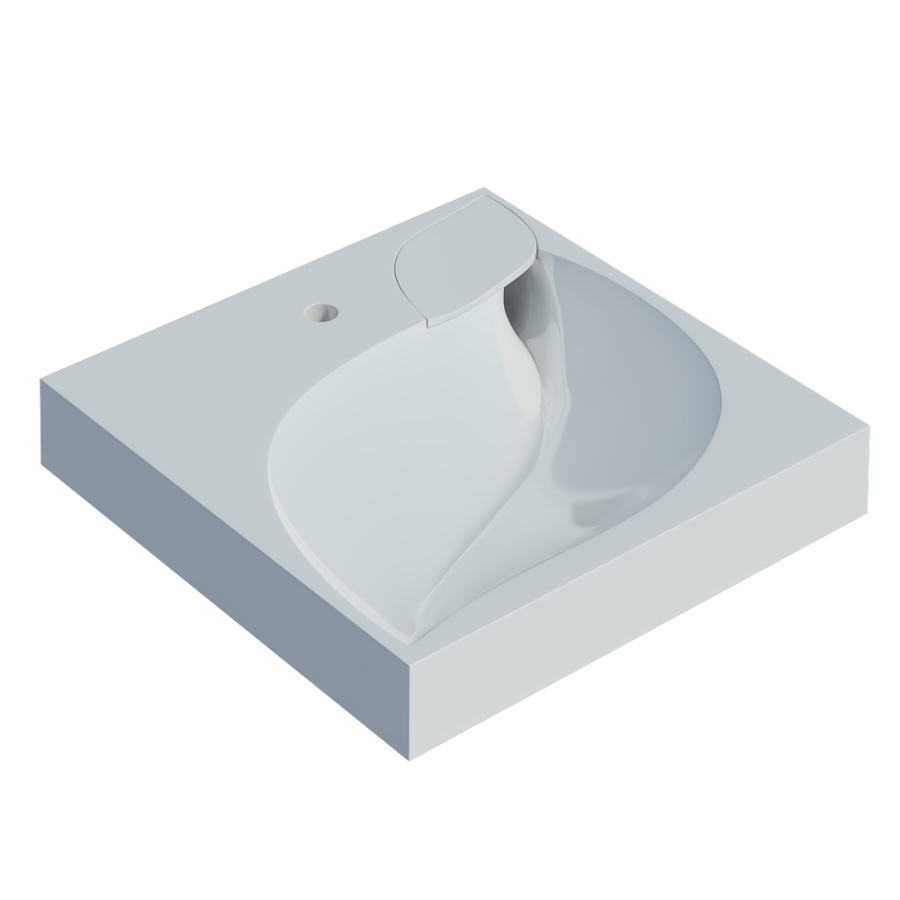 Раковина Madera List 4627173210553 60x60 белая с кронштейнами Раковина Madera List 4627173210553 60x60 белая с кронштейнами