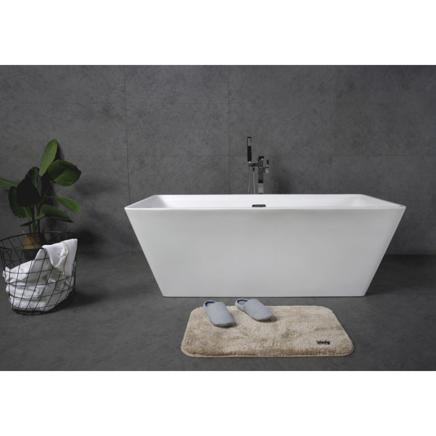 Акриловая ванна BelBagno BB60 170х80 белая, с донным клапаном