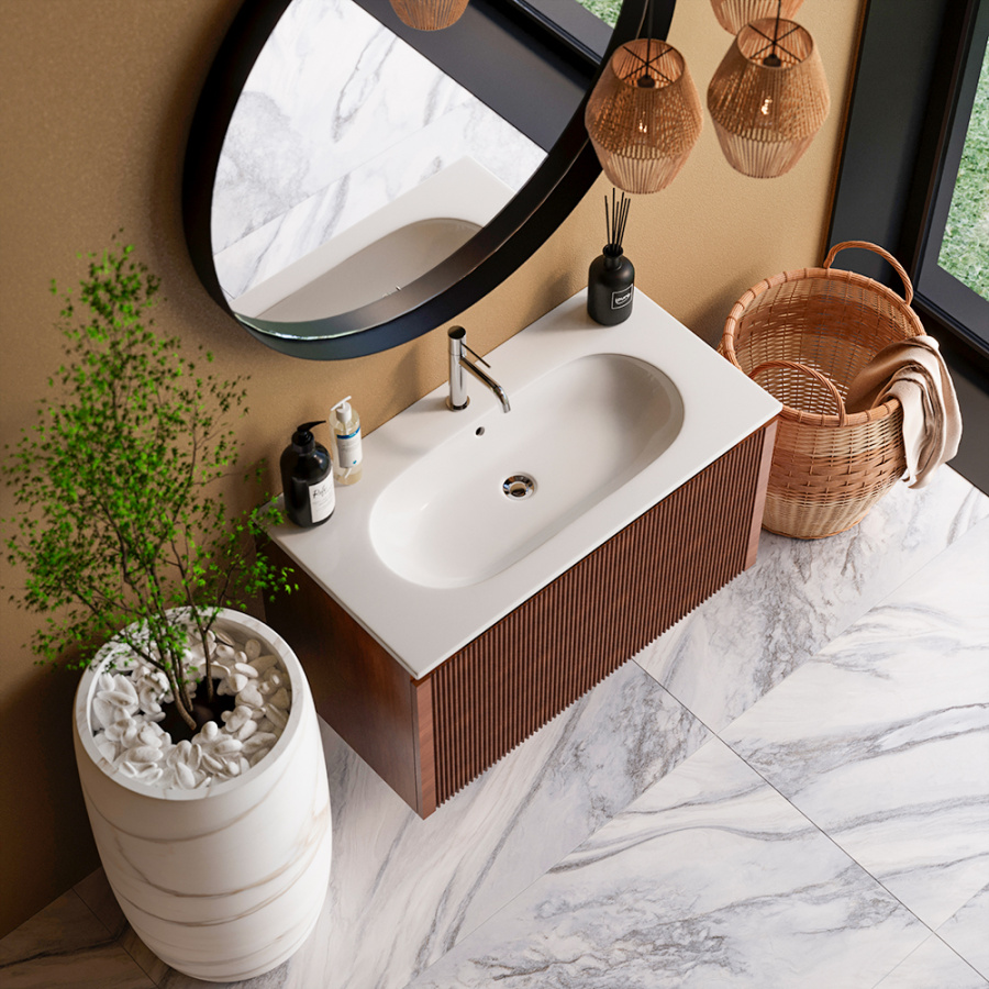 Тумба с раковиной AVS Форте 90 дуб Тумба с раковиной AVS Форте 90 дуб