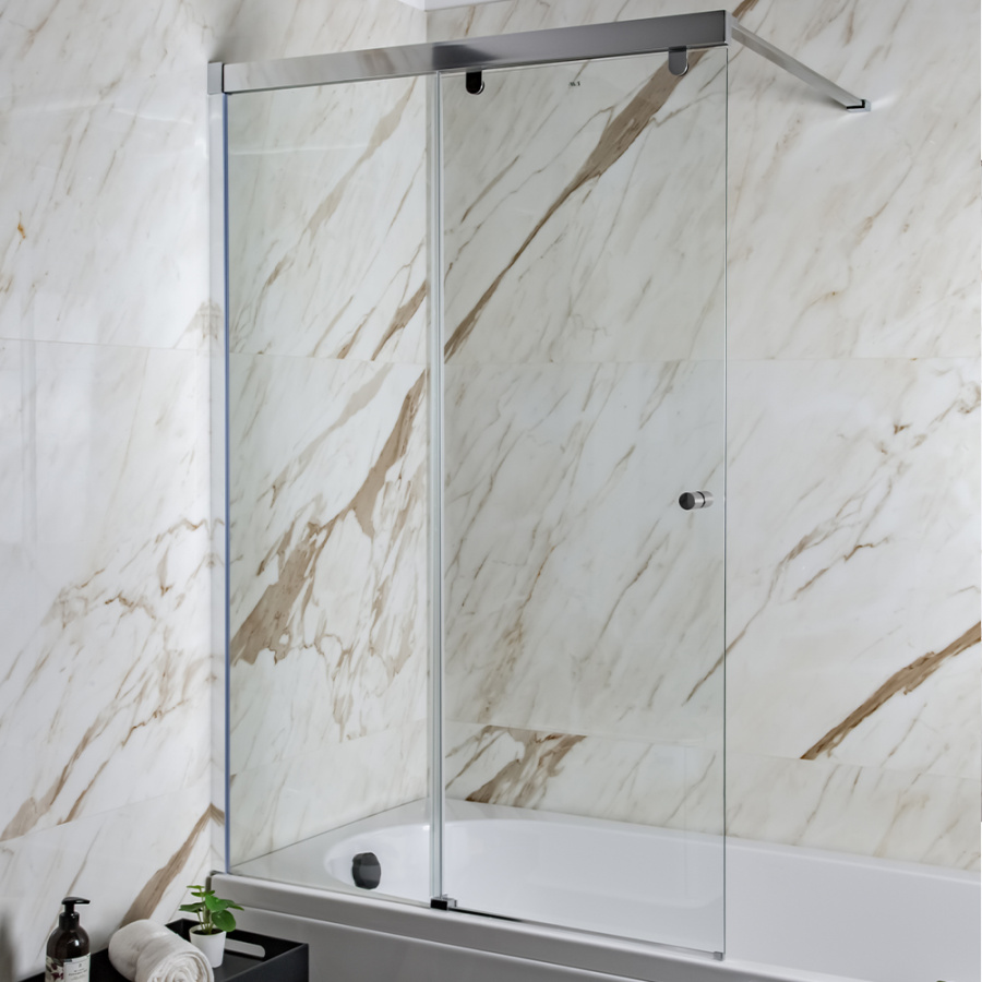 Шторка на ванну AVS Перла 100 L профиль хром, стекло прозрачное Шторка на ванну AVS Перла 100 L профиль хром, стекло прозрачное