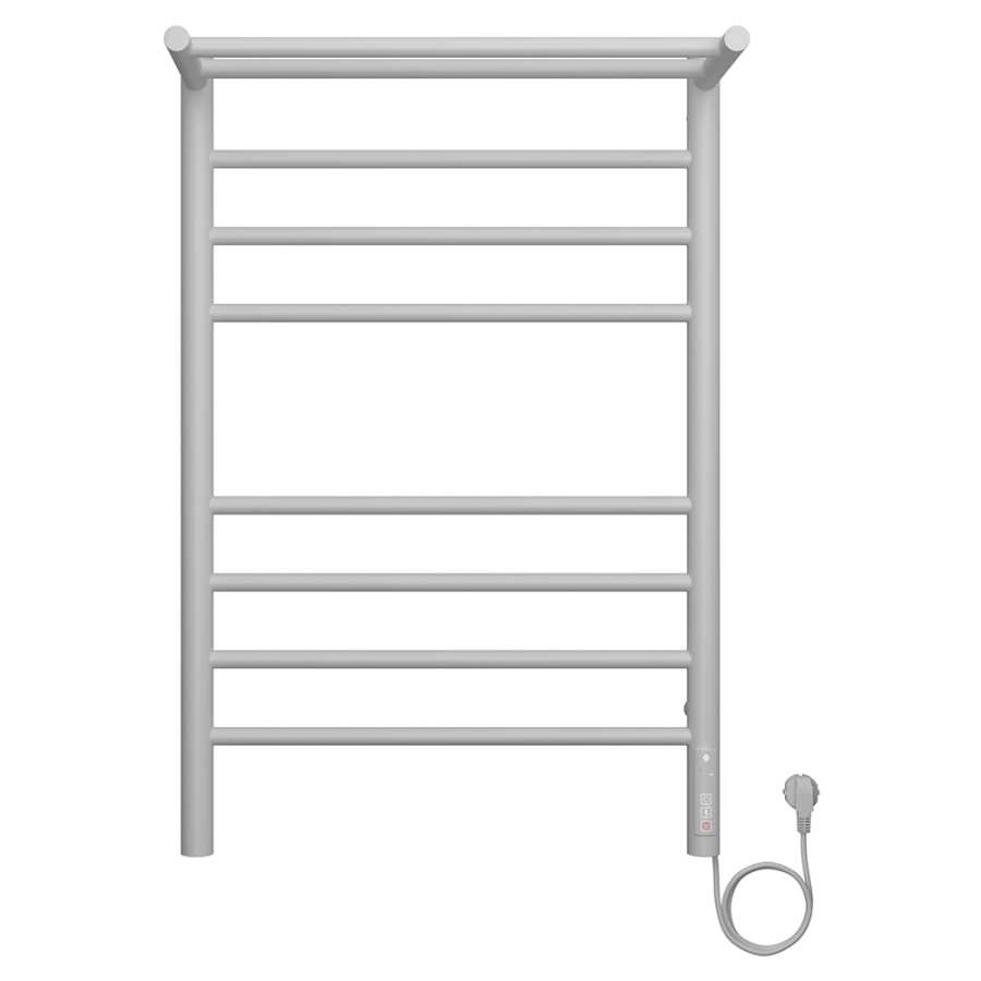 Полотенцесушитель электрический Terminus Аврора П8 50x80 с полкой, белый матовый