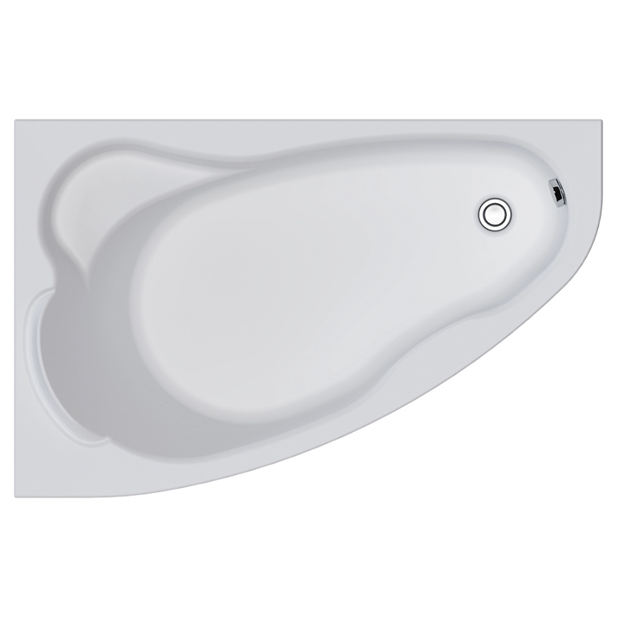 Акриловая ванна Marka One Lil 140x90 L белая, без каркаса