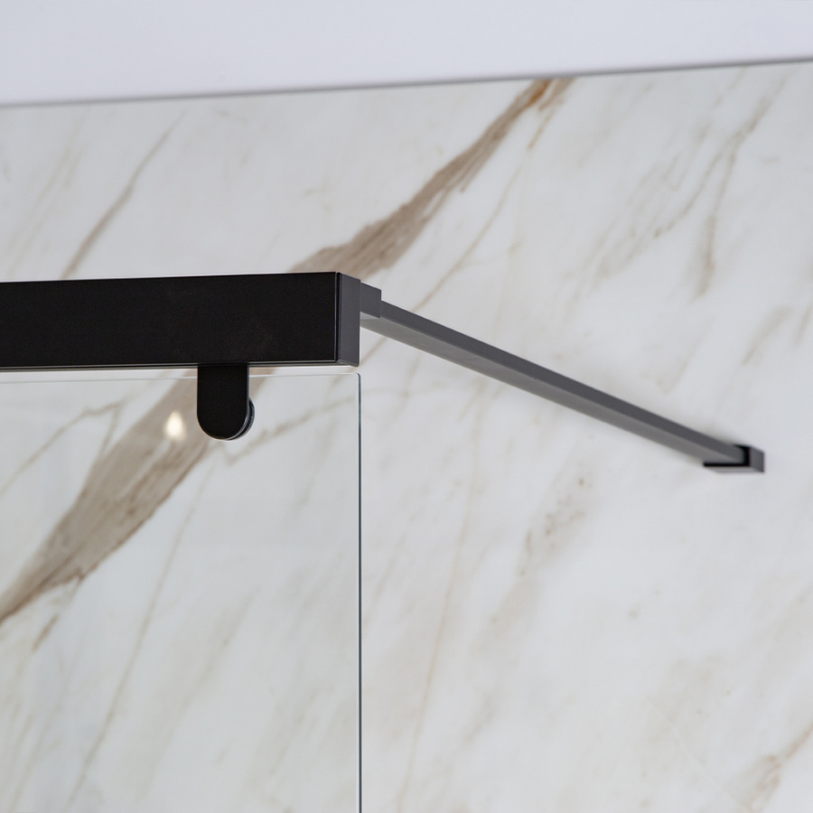 Шторка на ванну AVS Перла 100 L профиль черный матовый, стекло прозрачное Шторка на ванну AVS Перла 100 L профиль черный матовый, стекло прозрачное