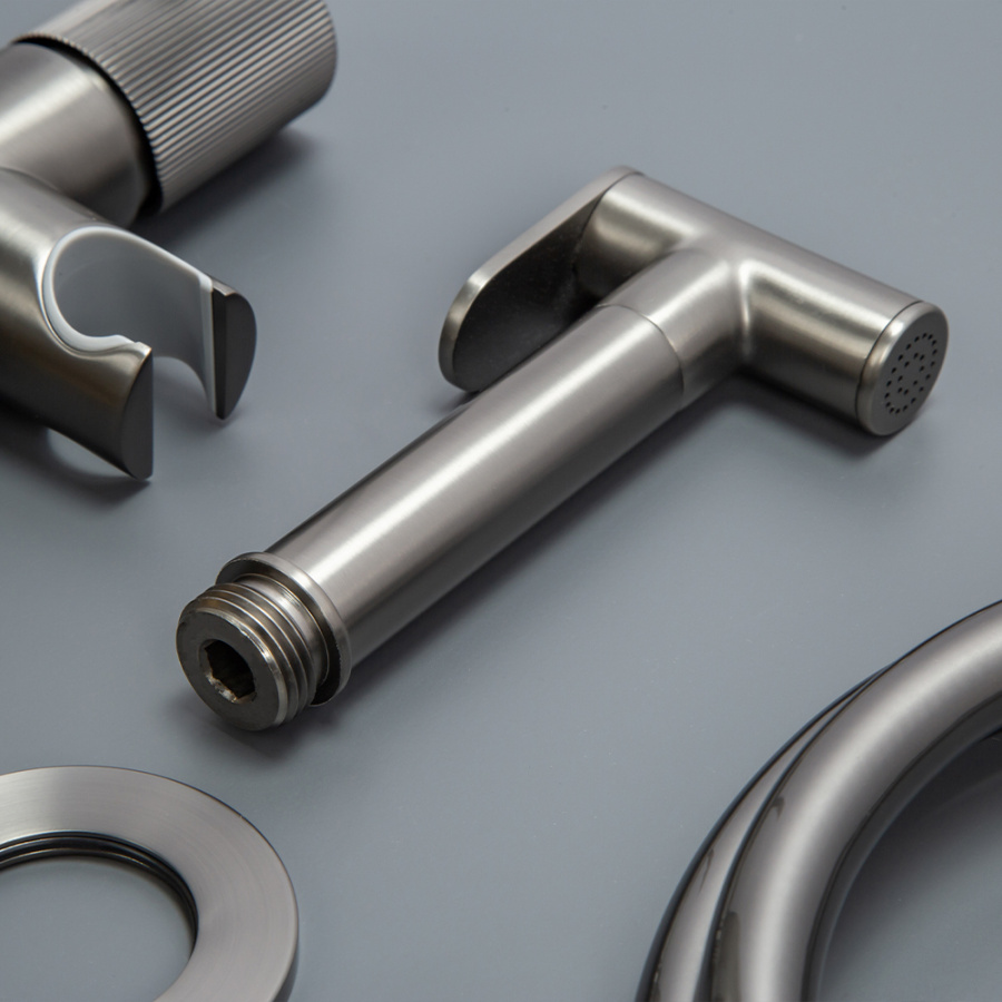 Гигиенический душ со смесителем AVS Pulse оружейная сталь Гигиенический душ со смесителем AVS Pulse оружейная сталь