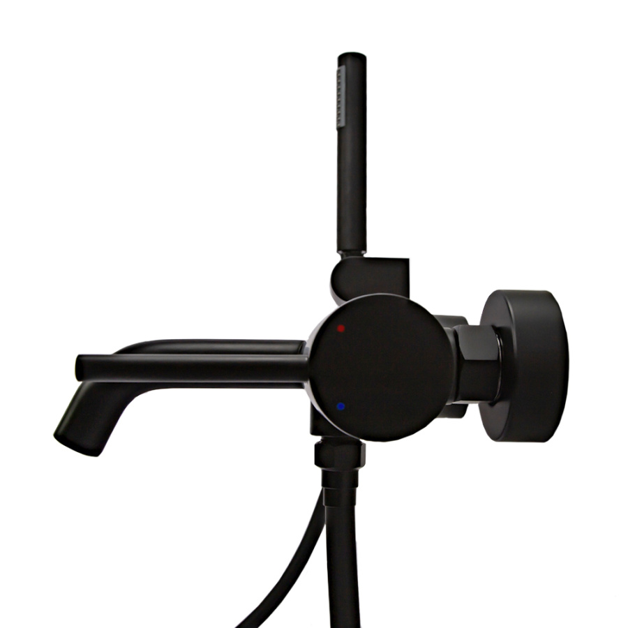 Смеситель для ванны с душем AVS Slimmer черный матовый Смеситель для ванны с душем AVS Slimmer черный матовый