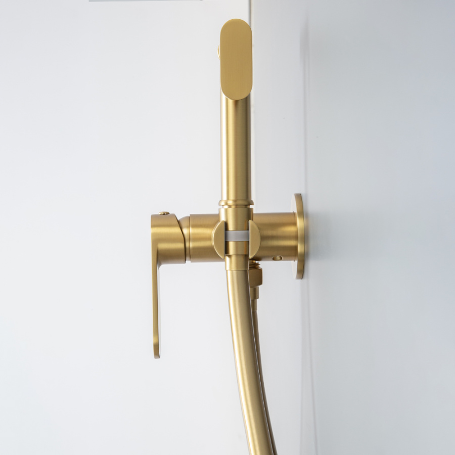Гигиенический душ со смесителем AVS Beauty брашированное золото Гигиенический душ со смесителем AVS Beauty брашированное золото