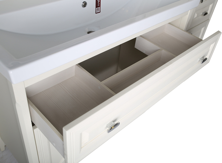 Тумба с раковиной ASB Wood Line Монте 100 бежевая