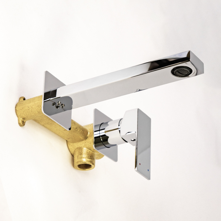 Смеситель для раковины AVS Cube с внутренней частью, хром Смеситель для раковины AVS Cube с внутренней частью, хром