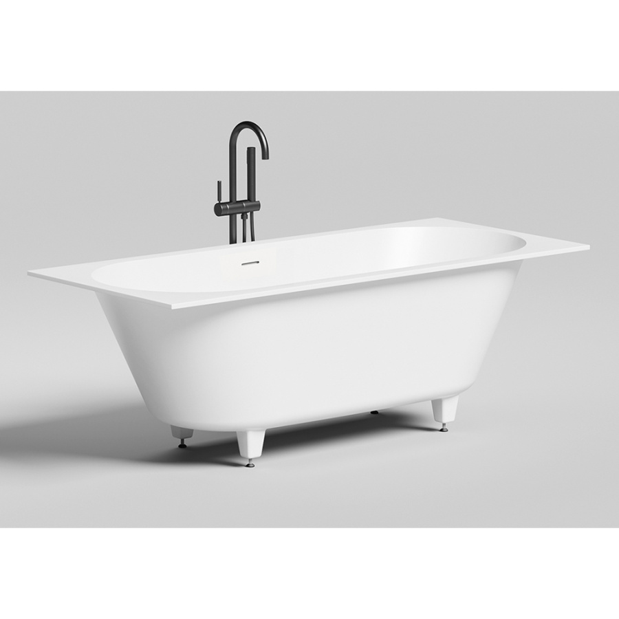 Ванна из искусственного камня Salini Ornella Axis KIT S-Sense 180x80 белая с ножками Ванна из искусственного камня Salini Ornella Axis KIT S-Sense 180x80 белая с ножками