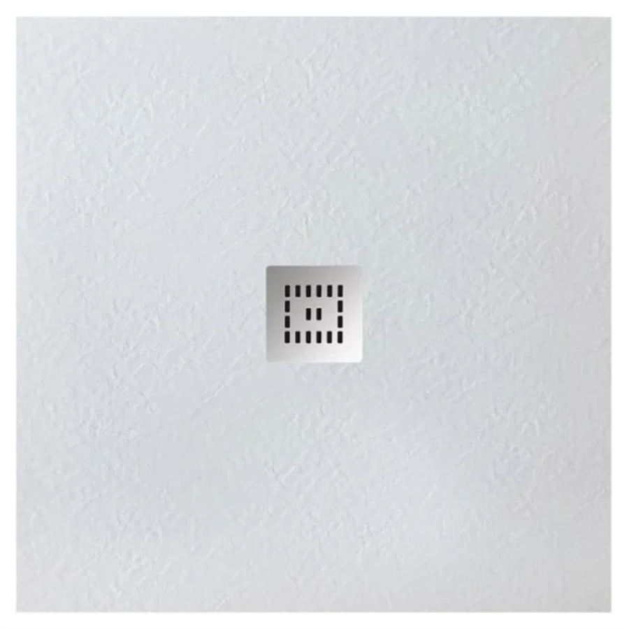 Поддон для душа BelBagno Tray 90x90 белый, квадратный, искуственный мрамор, с сифоном