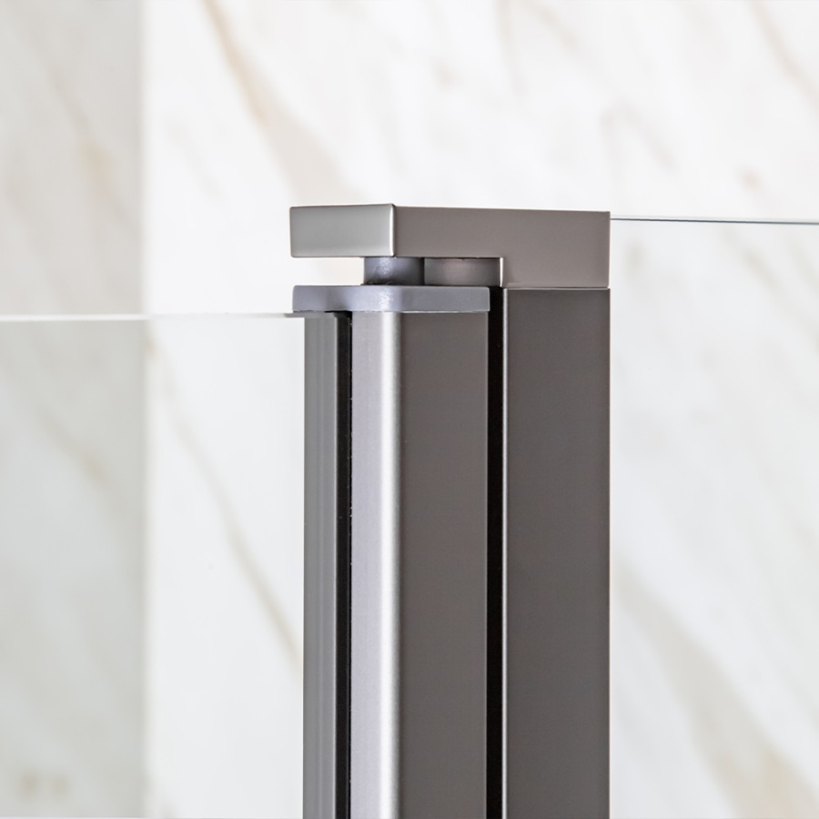 Шторка на ванну AVS Асти Дуо 100 см правая профиль оружейная сталь, прозрачное стекло Шторка на ванну AVS Асти Дуо 100 см правая профиль оружейная сталь, прозрачное стекло