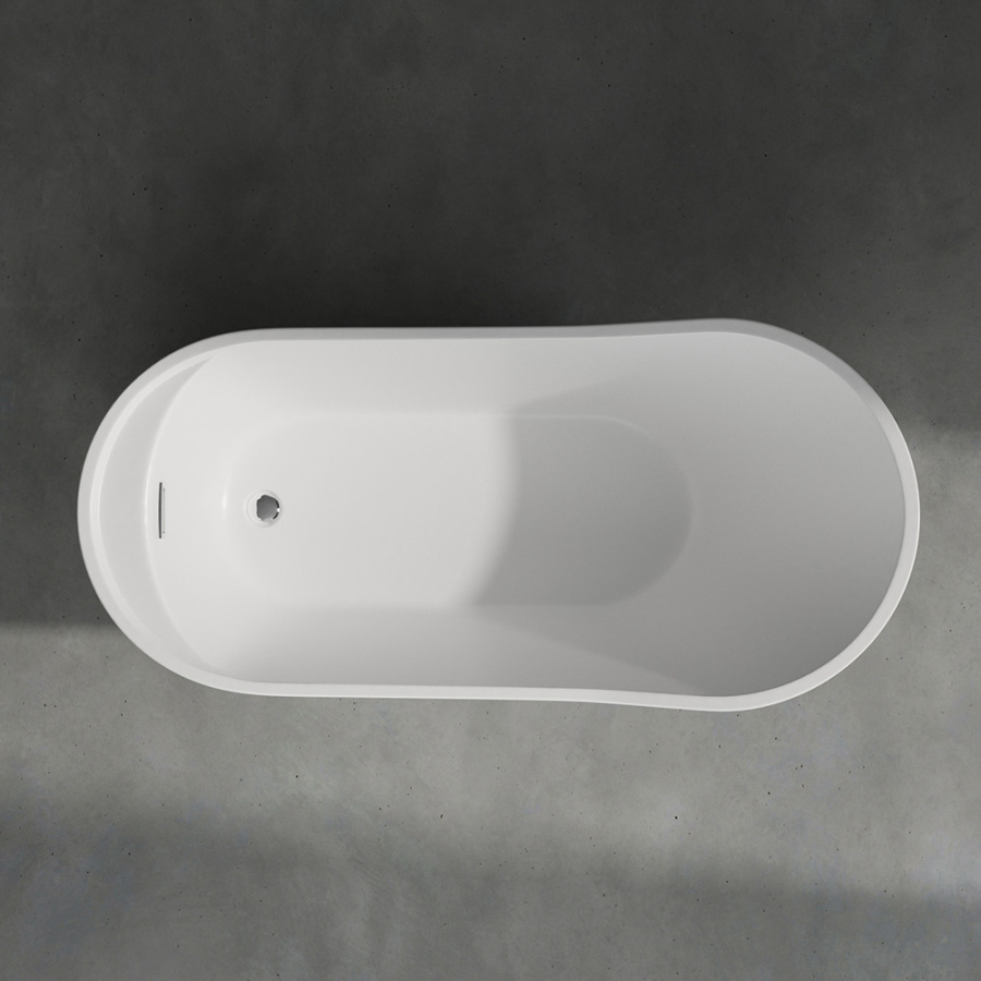 Акриловая ванна AVS Кармента 170х80 белая с донным клапаном