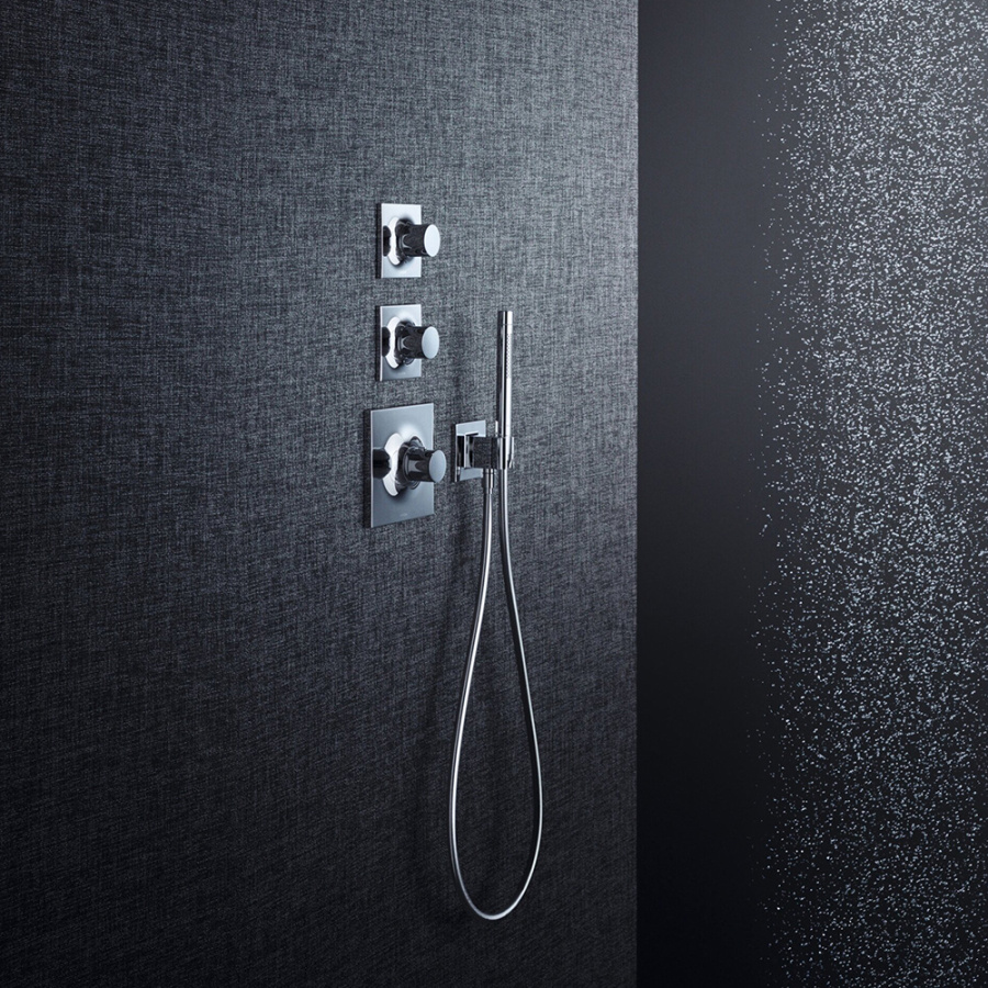 Шланговое подключение с держ д/душа КВАДРАТ хром FixFit Porter E HANSGROHE 26889000