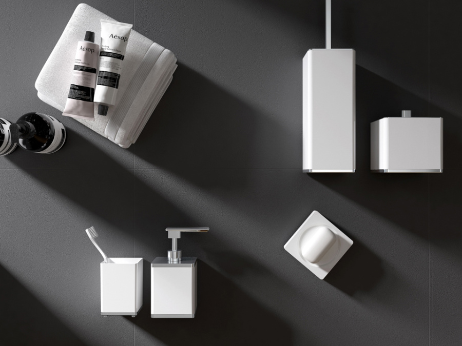 Стакан подвесной Boheme 10961-W-CR белый/хром