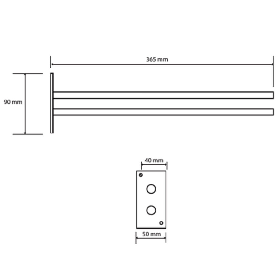 Полотенцедержатель неподвижный 365 мм Omega Bemeta 104704142 Полотенцедержатель неподвижный 365 мм Omega Bemeta 104704142