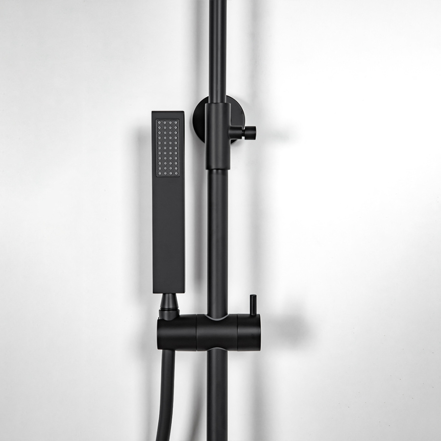 Душевая стойка AVS Cube 811-222-MB черный матовый Душевая стойка AVS Cube 811-222-MB черный матовый