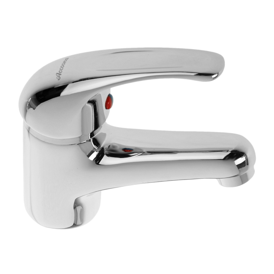 Смеситель д/раковины однорычажный, хром Accoona