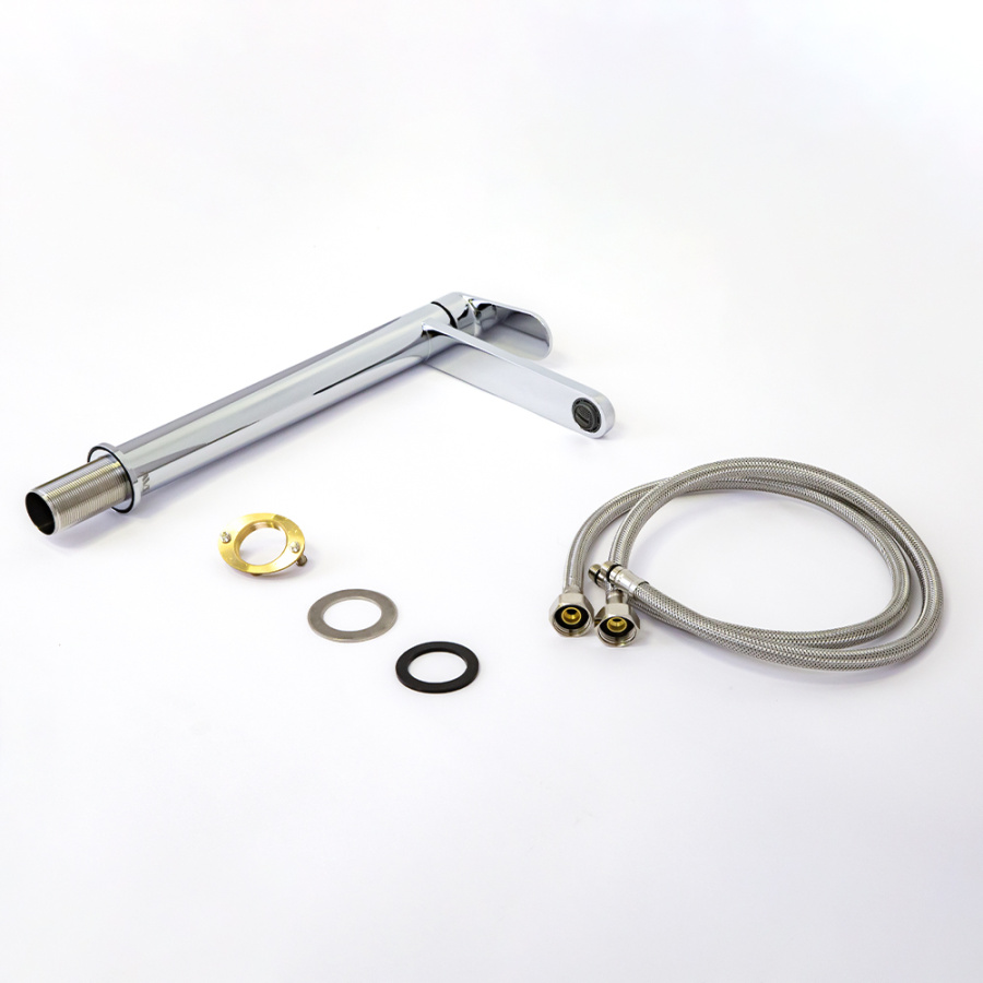 Смеситель для раковины AVS Beauty высокий, хром