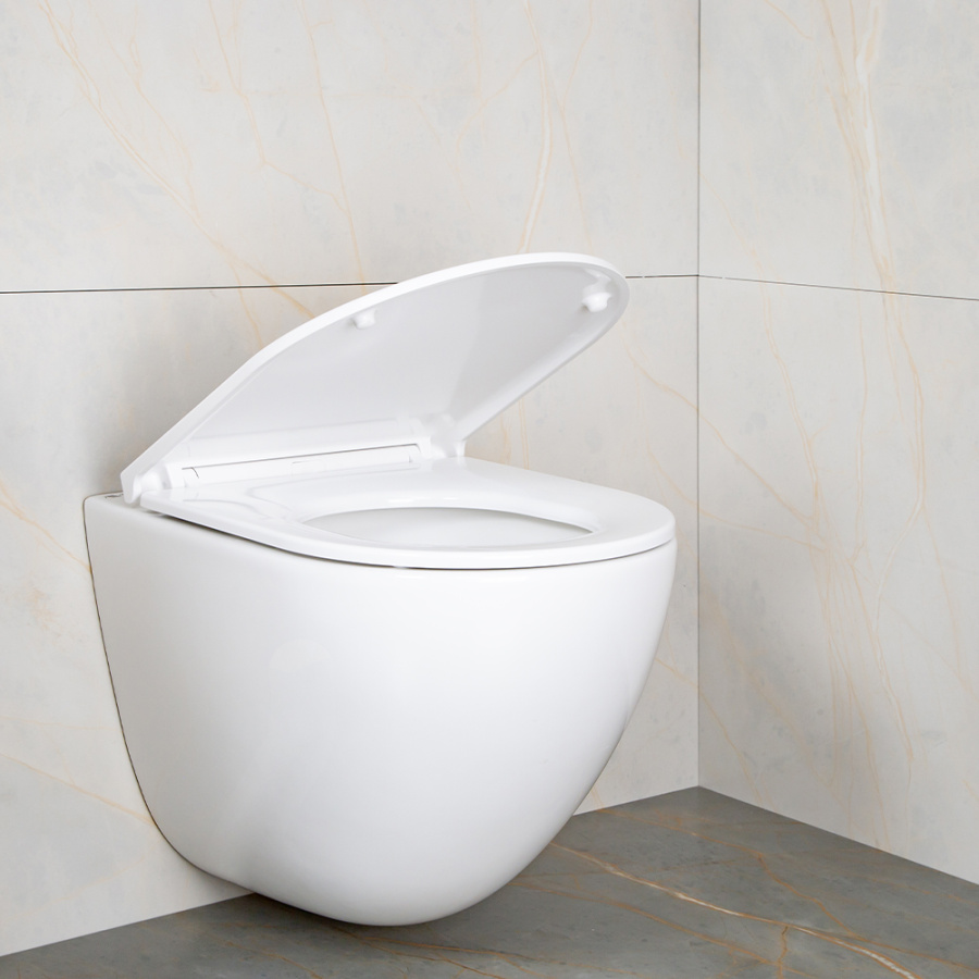 Унитаз подвесной AVS Атлант безободковый, белый Унитаз подвесной AVS Атлант безободковый, белый