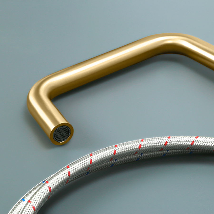 Смеситель для кухни AVS брашированное золото