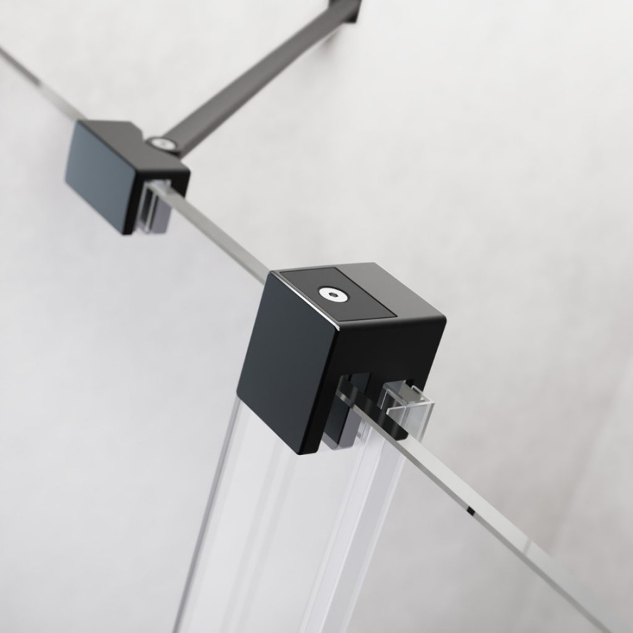 Душевой уголок Radaway Furo 10105100-54-01 100х100 профиль черный, прозрачное стекло Душевой уголок Radaway Furo 10105100-54-01 100х100 профиль черный, прозрачное стекло
