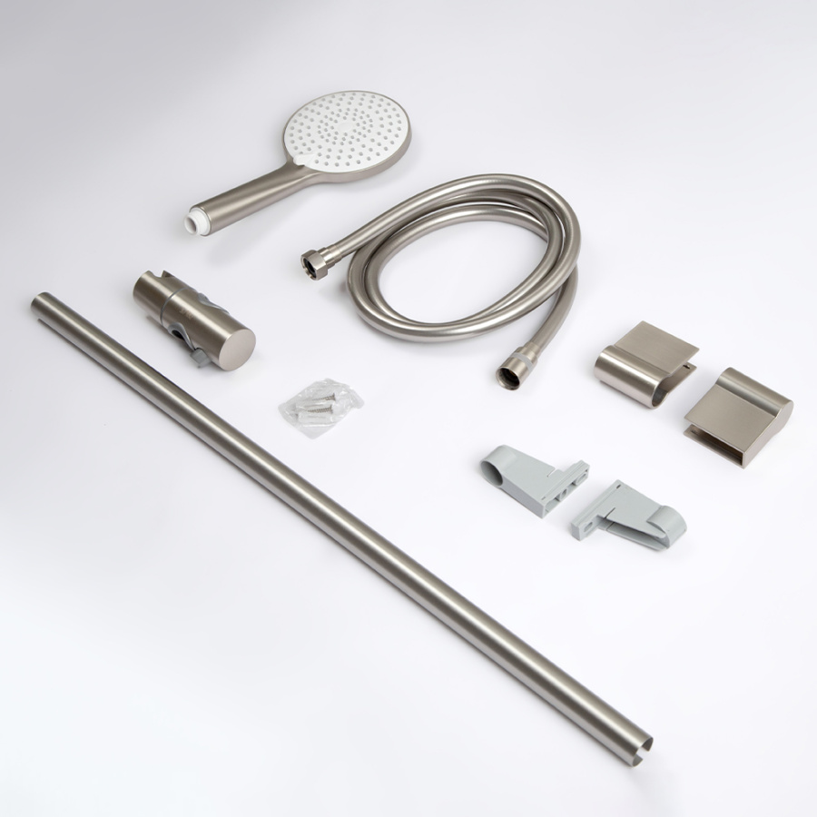 Душевой гарнитур AVS брашированный никель Душевой гарнитур AVS брашированный никель