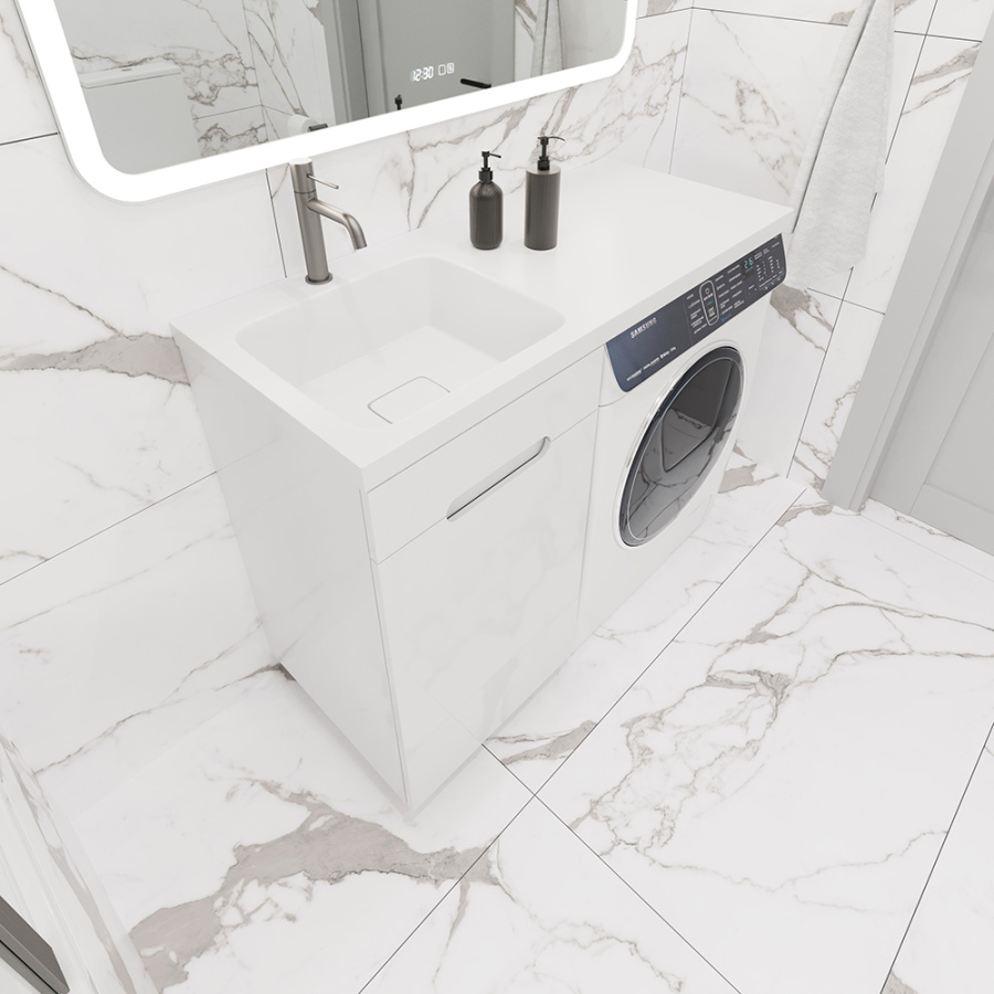 Раковина AVS Прима 110x48 L, белая