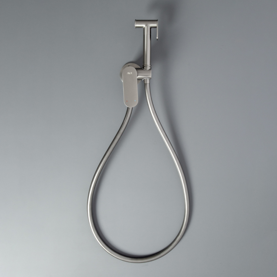 Гигиенический душ со смесителем AVS Beauty оружейная сталь