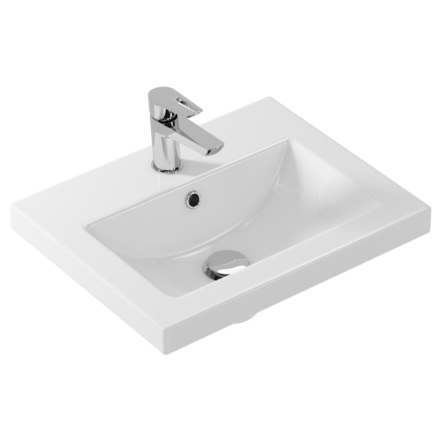 Комплект SU-SMA-CO50/Wh Тумба+UM-COM50/1 р-на+зеркало Белый/ясень SMART CERSANIT