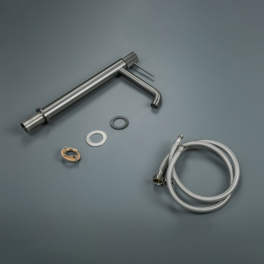 Смеситель для раковины AVS Pulse высокий, оружейная сталь Смеситель для раковины AVS Pulse высокий, оружейная сталь