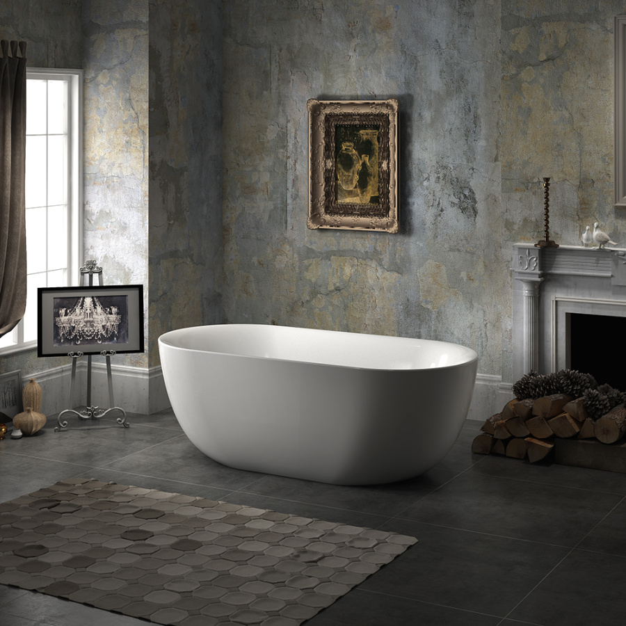 Акриловая ванна BelBagno BB27 150х80 белая, с ножками