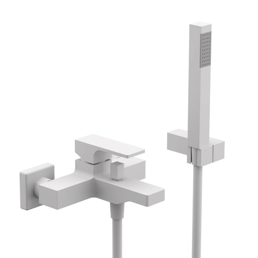 Смеситель для ванны с душем Remer Absolute AU02BO белый матовый Смеситель для ванны с душем Remer Absolute AU02BO белый матовый