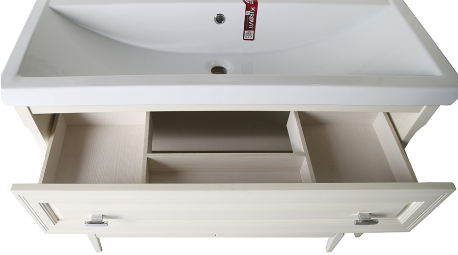 Тумба с раковиной ASB Wood Line Монте 100 бежевая