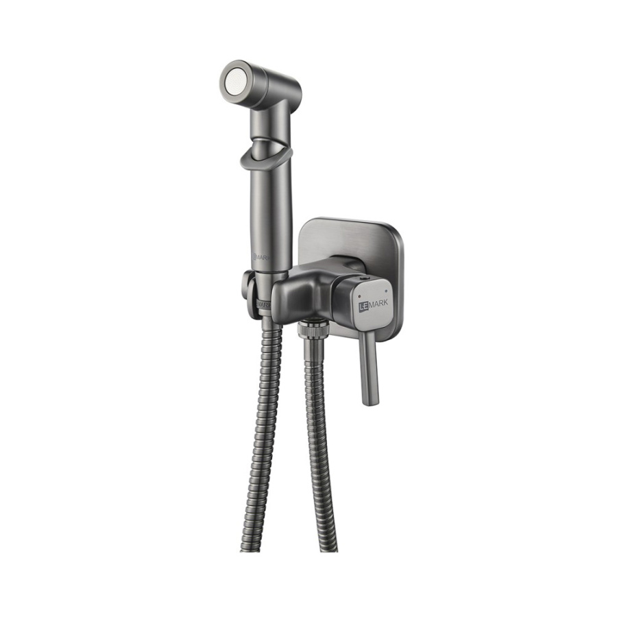 Гигиенический душ со смесителем Lemark Solo LM7165GM графит