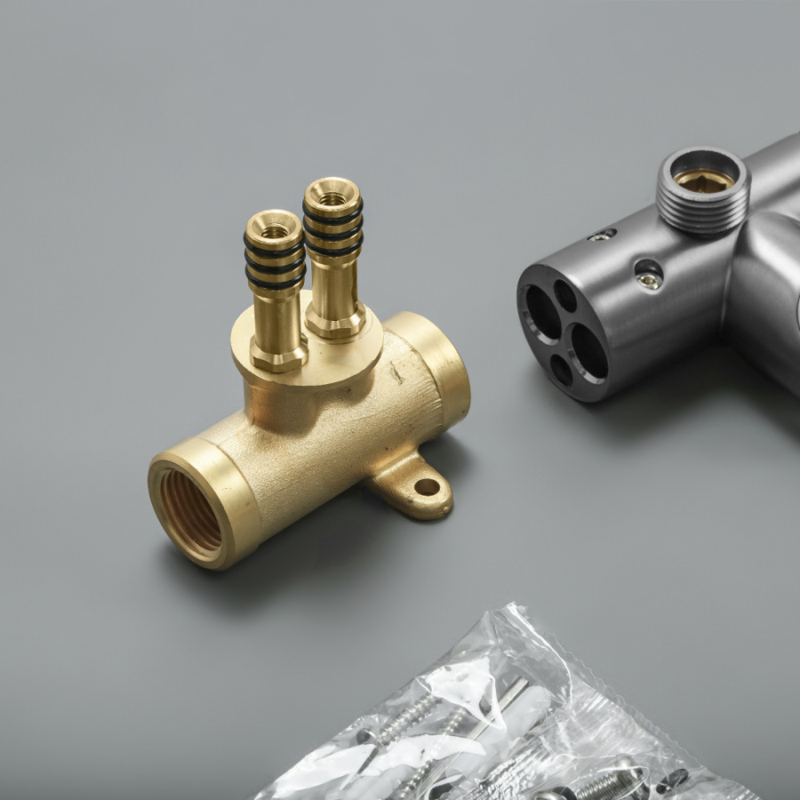 Гигиенический душ со смесителем AVS Elegant оружейная сталь