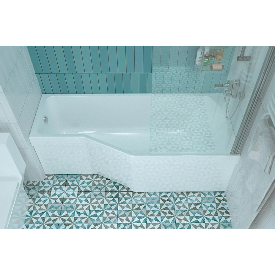 Акриловая ванна Marka One Convey 150х75 R белая, без каркаса