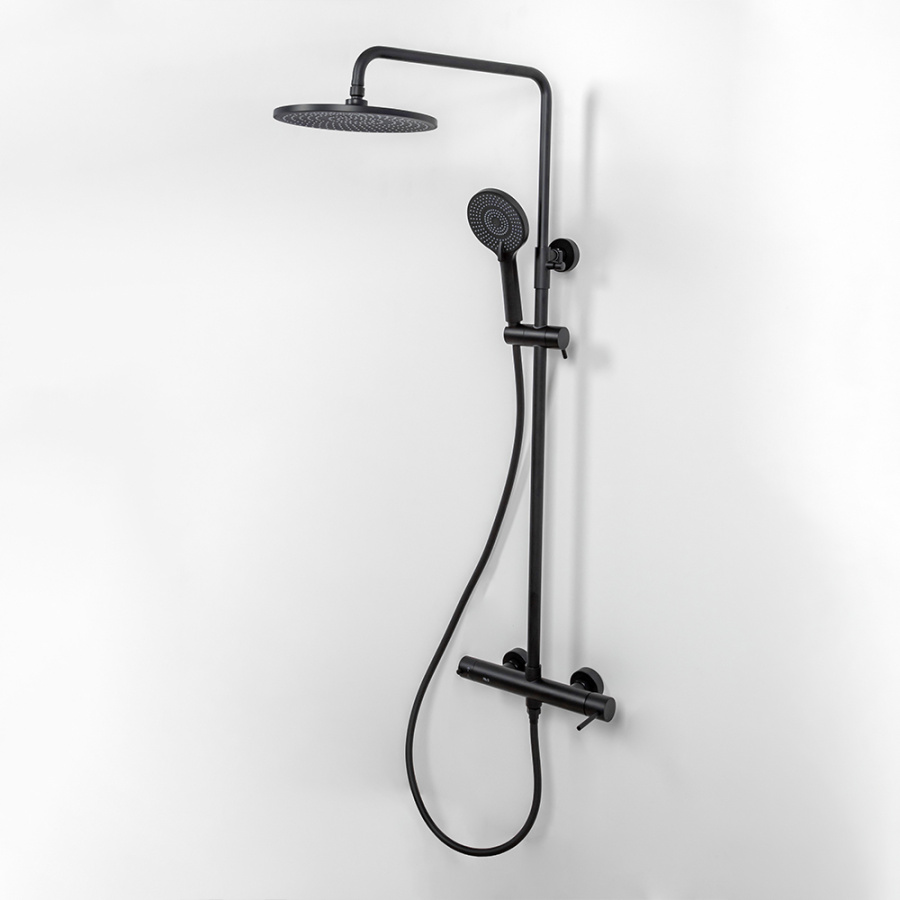 Душевая стойка AVS Slimmer 811-151-MB черный матовый Душевая стойка AVS Slimmer 811-151-MB черный матовый