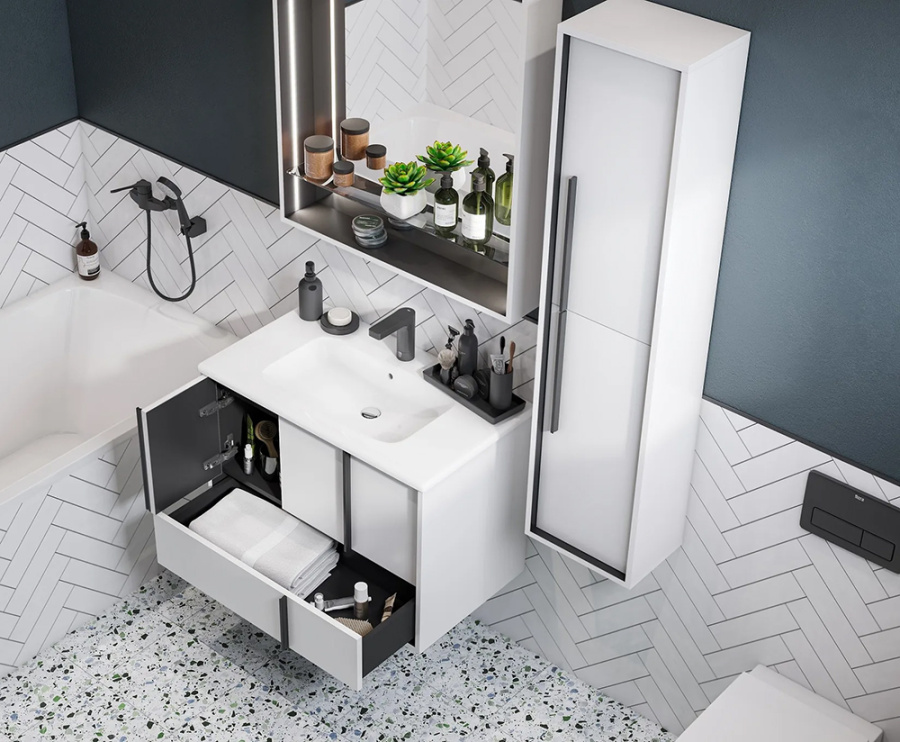 Комплект 1A239001RVX20 Тумба 80+732799C000 Р-на+1A239102RVX20 З/Ш Белый мат Ривьера АКВАТОН Комплект 1A239001RVX20 Тумба 80+732799C000 Р-на+1A239102RVX20 З/Ш Белый мат Ривьера АКВАТОН